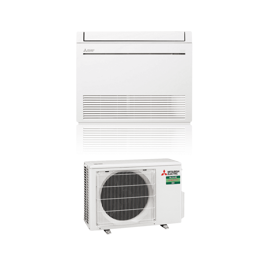 Mitsubishi Electric Vloermodel 2 5kw Single Split Set