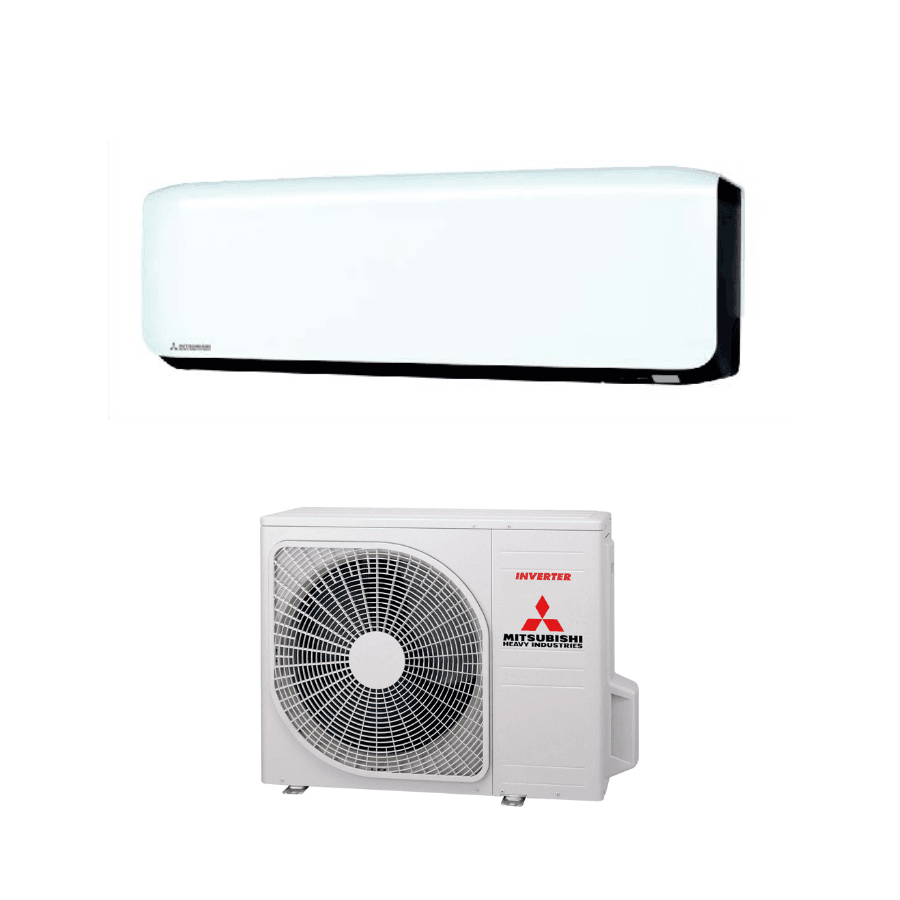 Mitsubishi Heavy Premium 25kw Black White Single Split Set Wifi