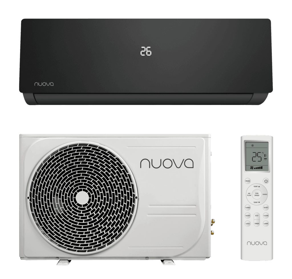 Nuova Infinity 2 5kw Airco Set Single Split Zwart