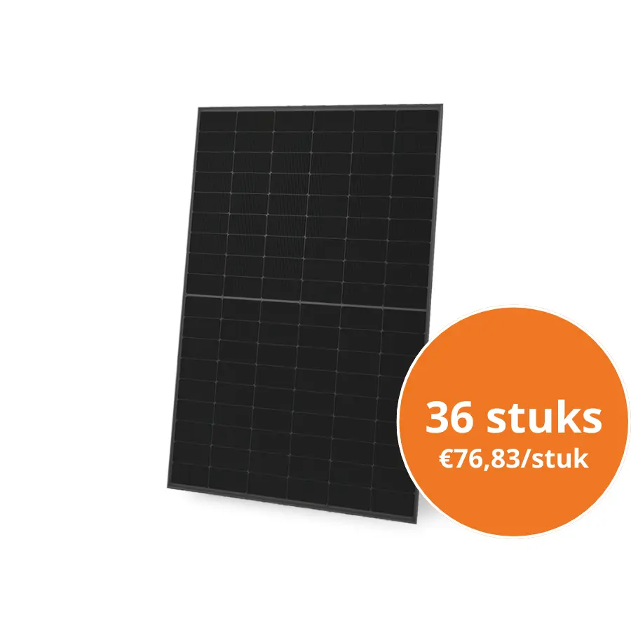 Palletactie 36 X Austa Zonnepaneel 460wp Glas Glas Full Black Au460 27v Mhd N Type Bifacial Mono